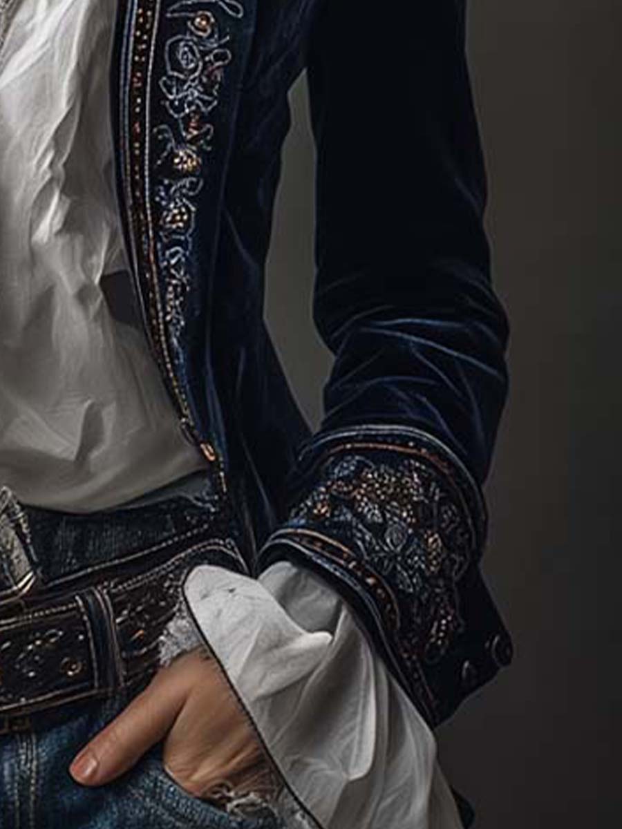 Women’s Embroidered Longline Jacket