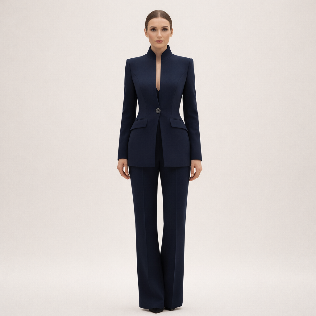Women’s Tailored Two-Piece Pantsuit