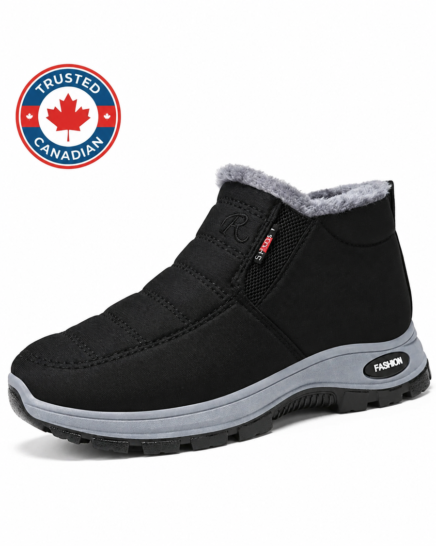 Women’s Quilted Slip-On Black Ankle Boots