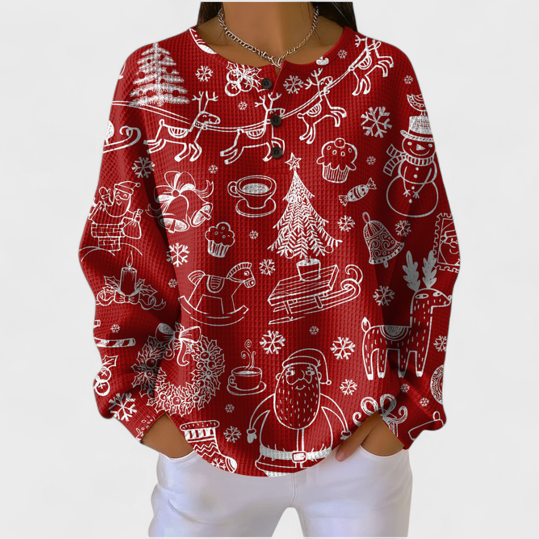 Women’s Christmas Graphic Pullover Sweater